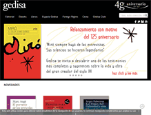 Tablet Screenshot of gedisa.com